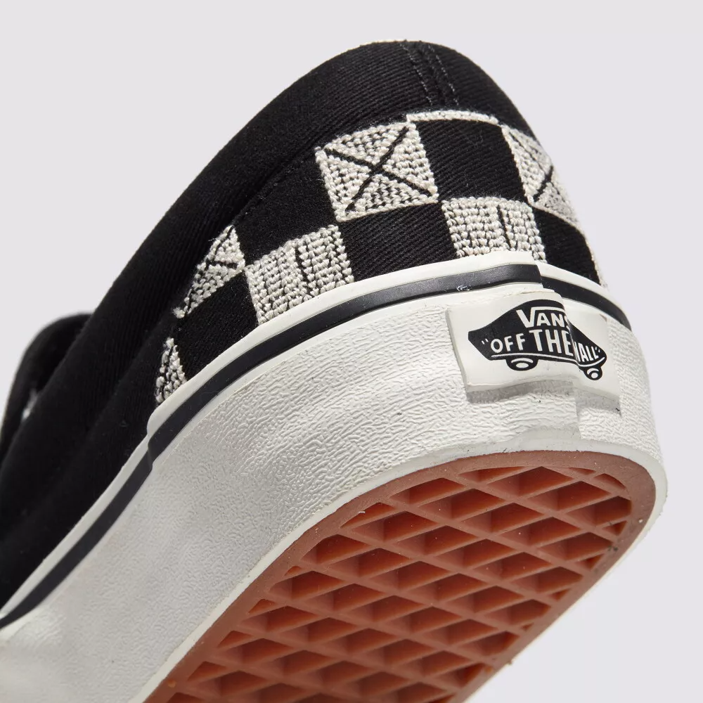 Alternative view of Giày Vans Stitch Checkerboard Slip-on ‘Black’ VN000BVZCJJ
