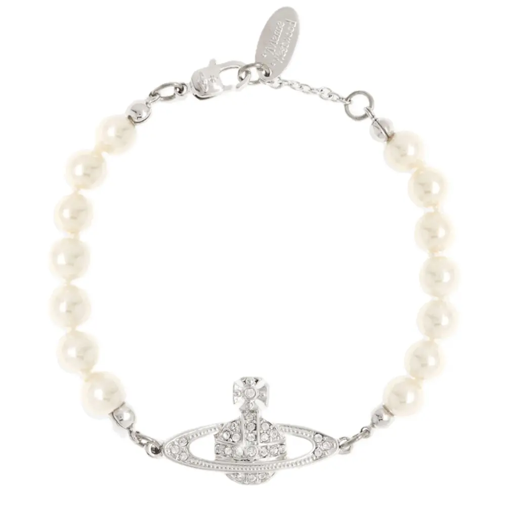 Vòng Tay Vivienne Westwood Mini Bas Relief Bracelet ‘Platinum’ 8050889140030