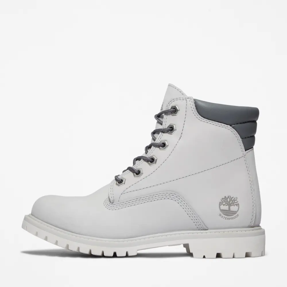 Alternative view of Giày Timberland Waterville 6 Inch ‘Light Grey Nubuck’ A2M1UM29