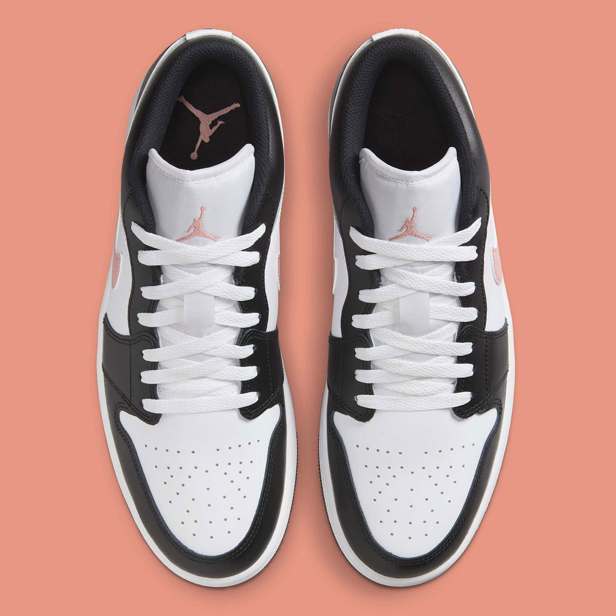 Giày Nike Air Jordan 1 Low ‘Black Rust Pink’ 553558-165 - Ảnh 4