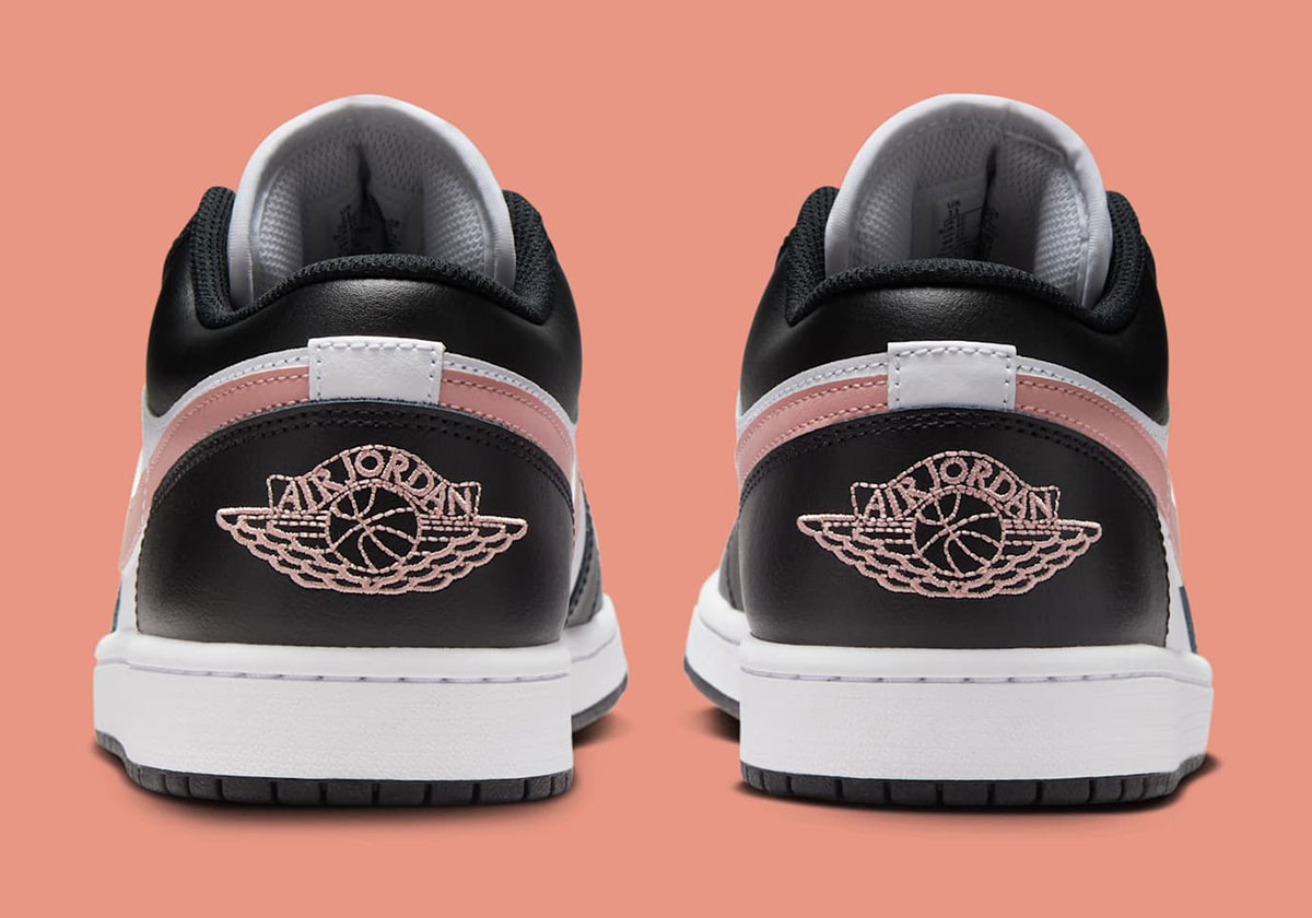 Giày Nike Air Jordan 1 Low ‘Black Rust Pink’ 553558-165 - Ảnh 3