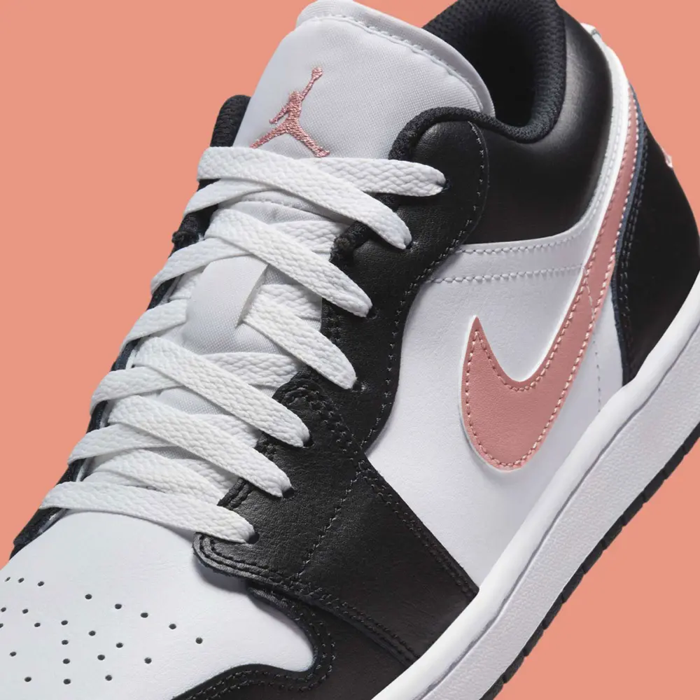 Alternative view of Giày Nike Air Jordan 1 Low ‘Black Rust Pink’ 553558-165
