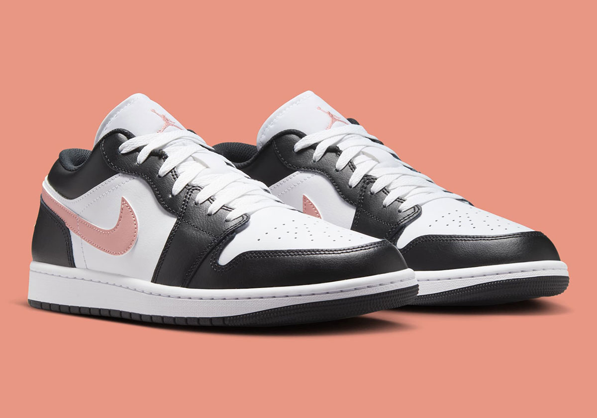 Giày Nike Air Jordan 1 Low ‘Black Rust Pink’ 553558-165 - Ảnh 5