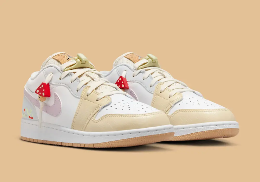 Alternative view of Giày Nike Air Jordan 1 Low GS ‘Mushroom’ IB8861-151