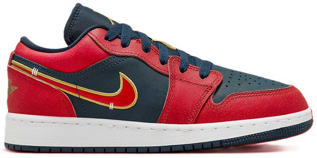 Giày Nike Air Jordan 1 Low GS ‘Armory Navy Sport Red’ FQ7380-400