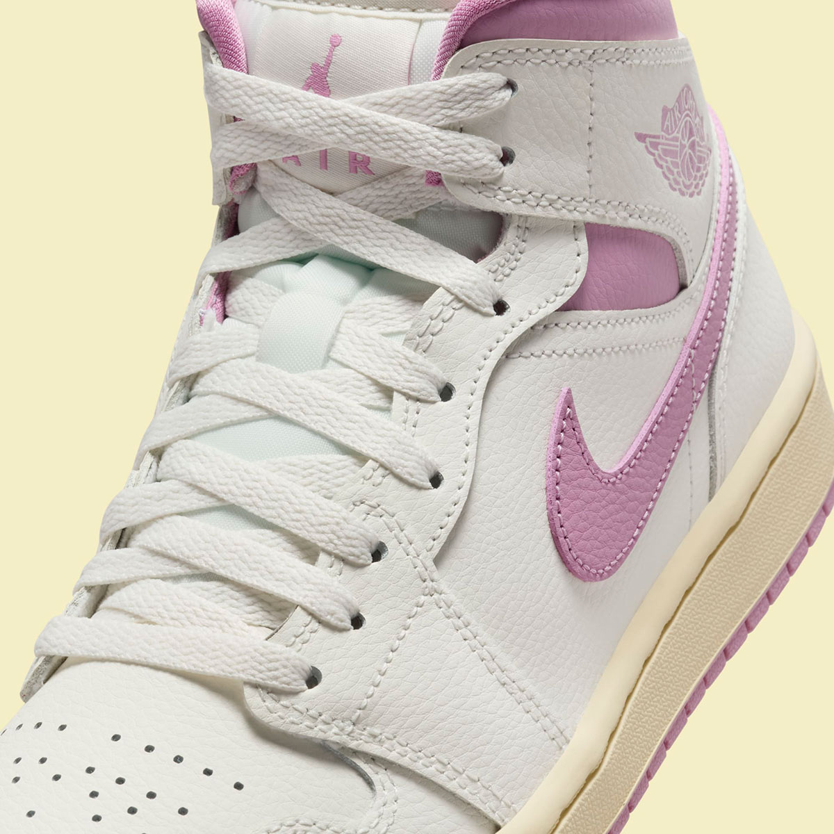 Giày Nike Air Jordan 1 Mid ‘Sail Pink Coconut Milk’ BQ6472-162 - Ảnh 3