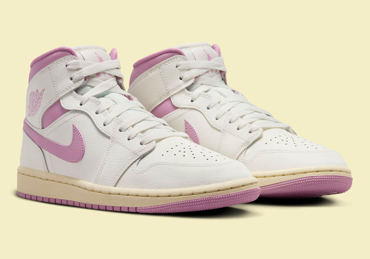 Giày Nike Air Jordan 1 Mid ‘Sail Pink Coconut Milk’ BQ6472-162 - Ảnh 5