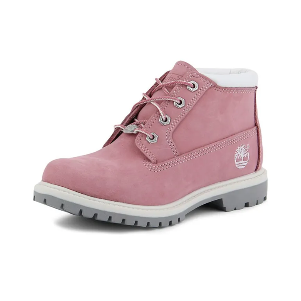 Giày Timberland Nellie Waterproof Chukka Wide Fit Boots 'Pink Nubuck' 23308 - Ảnh 4