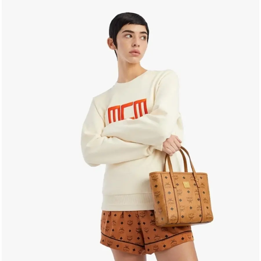 Alternative view of Túi MCM Toni Shopper Visetos 'Cognac' MWPAATN04CO001