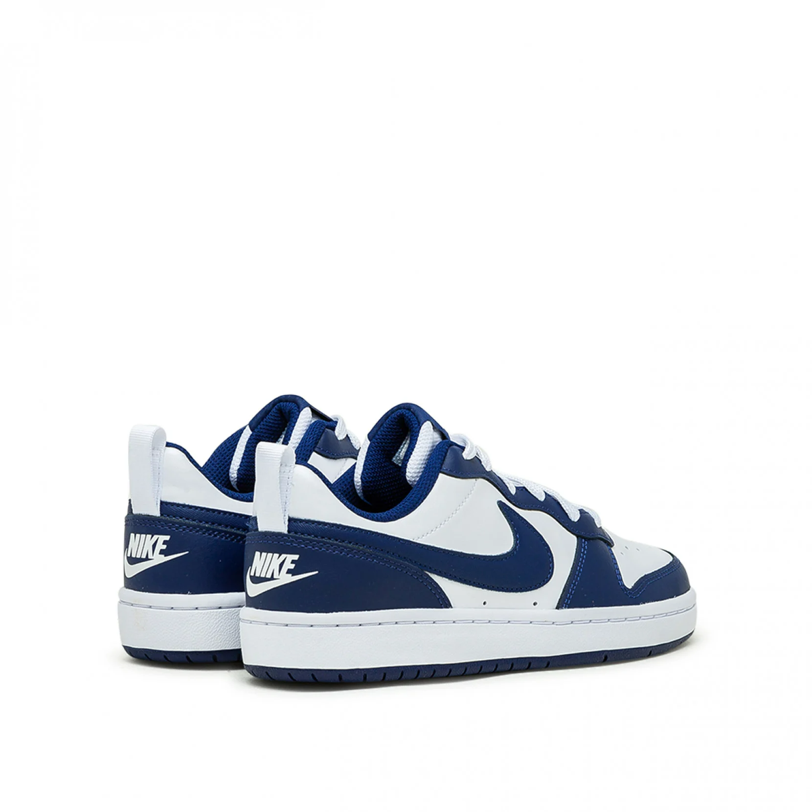 Giày Nike Court Borough Low 2 White Navy (GS) BQ5448-107 - Ảnh 5