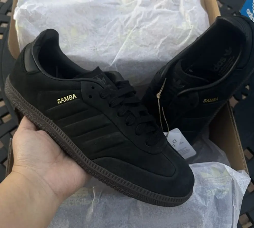 Giày Adidas Samba OG ‘Core Black Gum’ IG1237 - Ảnh 6