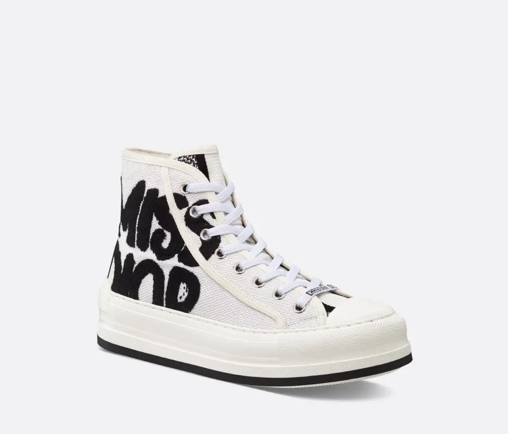 Giày Dior Walk’n’Dior High-Top Sneaker ‘White’ KCK382EZD-S900 - Ảnh 4
