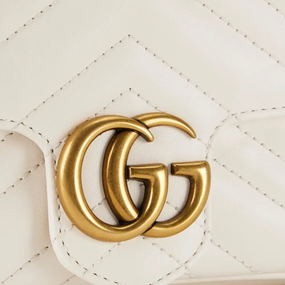 Túi Gucci GG Marmont Super Mini Bag ‘White’ 751526-AACCE-9053 - Ảnh 3