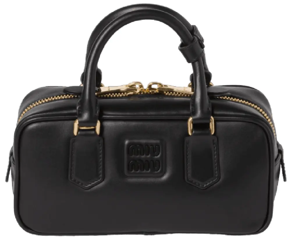 Túi Miu Miu Arcadie Leather Bag ‘Black’ 5BB142-2CR3-F0002-V-OON