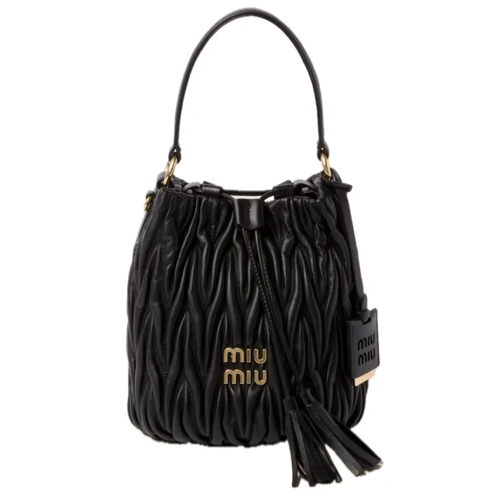 Túi Miu Miu Matelassé Bucket Bag ‘Black’ 5BE084-N88-F0002-V-OOO