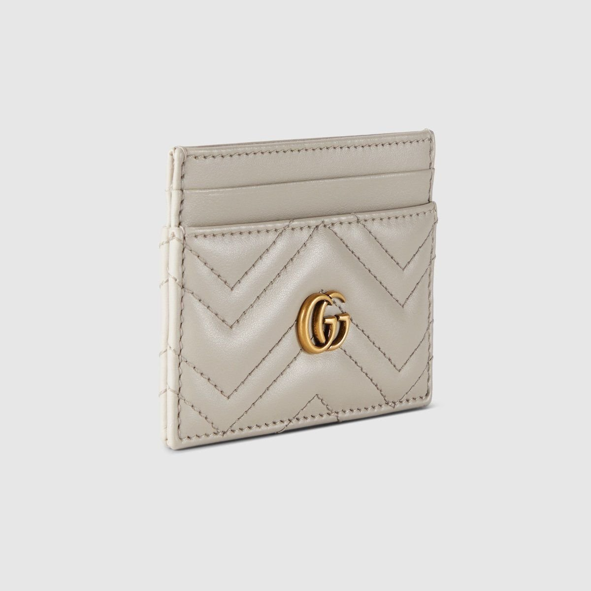 Ví Gucci GG Marmont Matelassé Card Case ‘Grey’ 443127-DTDHT-1712 - Ảnh 3