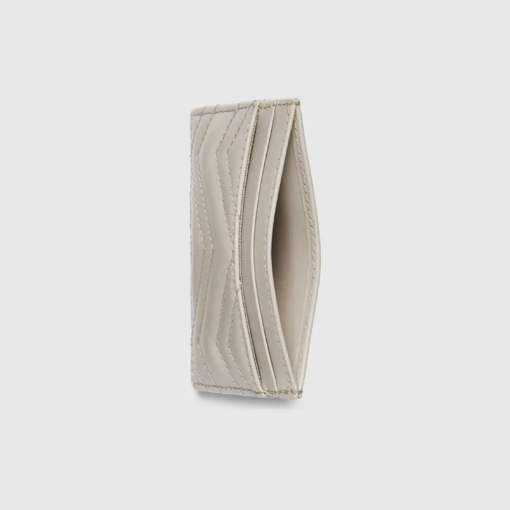 Ví Gucci GG Marmont Matelassé Card Case ‘Grey’ 443127-DTDHT-1712 - Ảnh 4