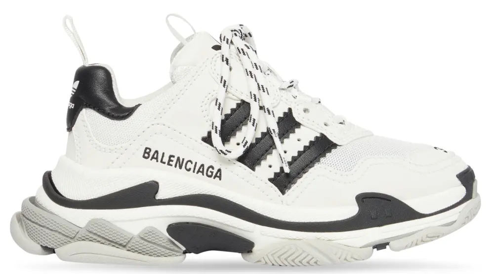 Giày Balenciaga x Adidas Triple S ‘White’ 710020-W2ZB1-9112