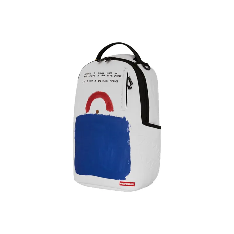 Balo Sprayground Logo ‘White Blue’ W1045757 - Ảnh 4