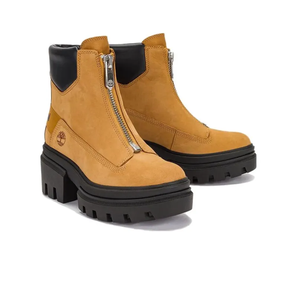 Giày Timberland Everleigh Front Zip 'Wheat Nubuck' A5YHM - Ảnh 4