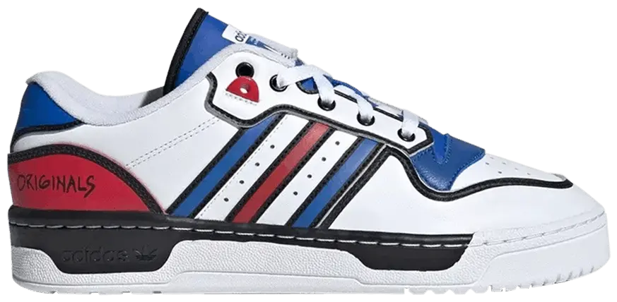 Giày Adidas Rivalry Low ‘White Blue Scarlet’ FY3120