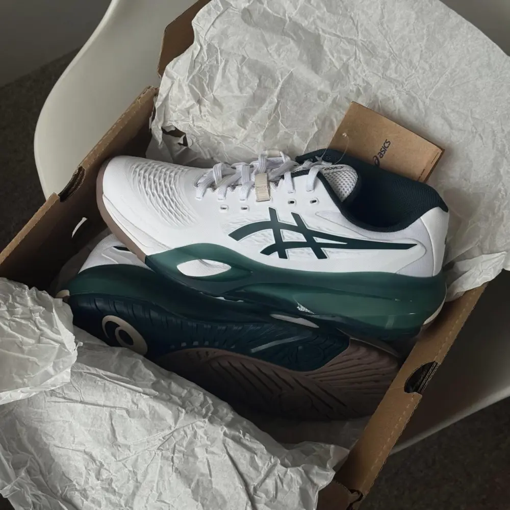 Giày Asics Gel-Resolution X ‘White Saxon Green’ 1041A481-111 - Ảnh 8