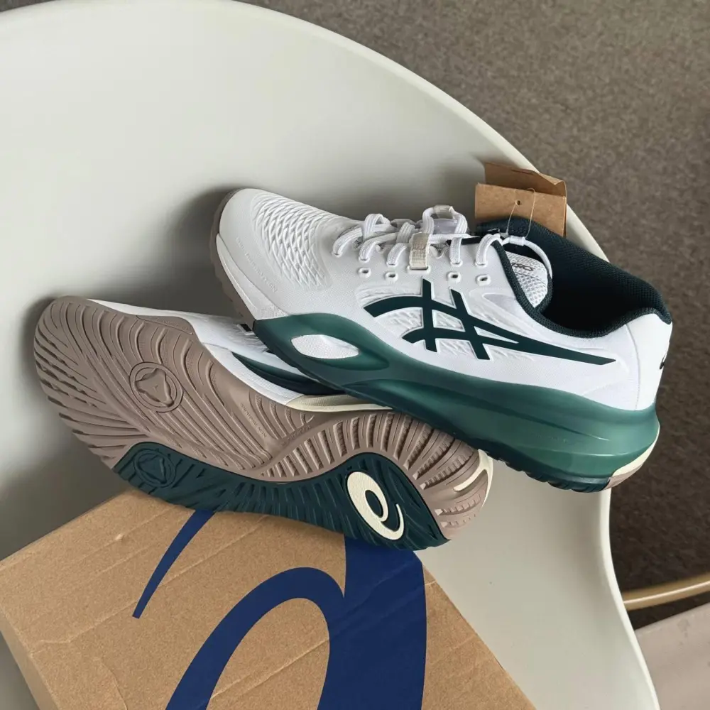 Giày Asics Gel-Resolution X ‘White Saxon Green’ 1041A481-111 - Ảnh 7