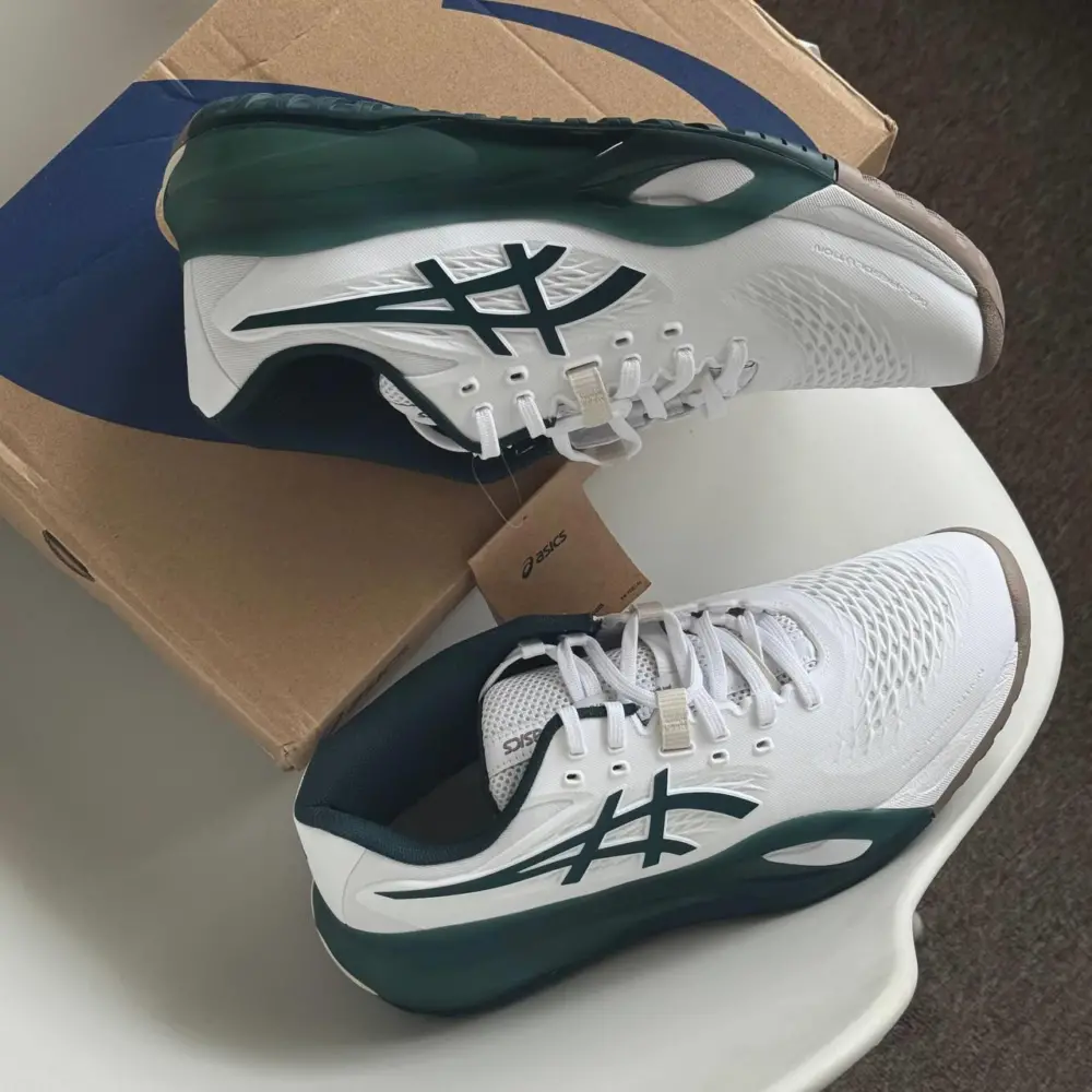 Giày Asics Gel-Resolution X ‘White Saxon Green’ 1041A481-111 - Ảnh 6