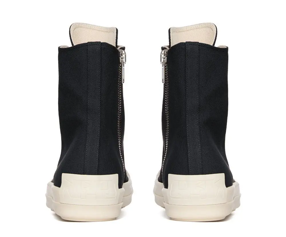 Giày Nam Rick Owen Drkshdw Hollywood Sneaks 'Black' DU01E3800DOEH1-911 - Ảnh 4