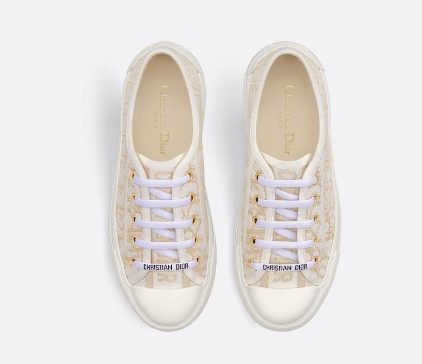 Giày Dior Walk’N’Dior Platform Sneaker ‘Gold Tone’ KCK385OBL-S49K - Ảnh 4