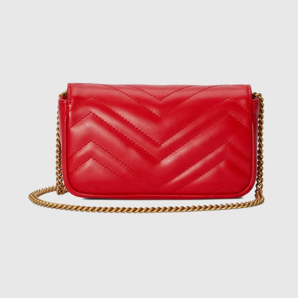 Túi Gucci GG Marmont Super Mini Bag ‘Red’ 476433-DTDHT-6832 - Ảnh 4