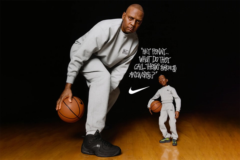 Giày Nike Air Penny 2 Stussy ‘Black’ DQ5674-001 - Ảnh 3