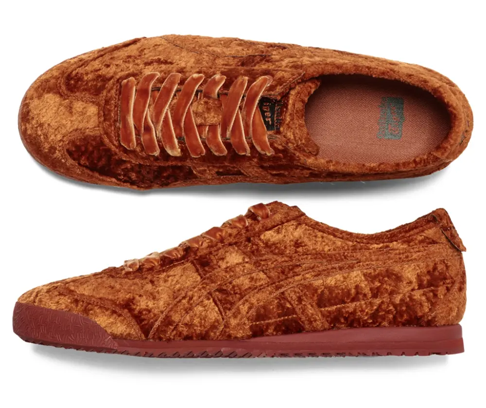 Giày Onitsuka Tiger Mexico 66 Velvet 'Brown' 1183C270-200 - Ảnh 6