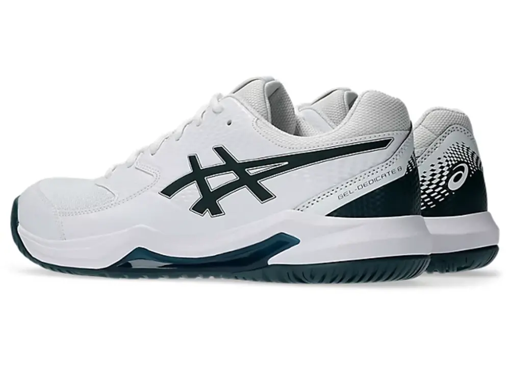 Giày Asics Gel-Dedicate 8 Wide White Saxon Green 1041A410-104 - Ảnh 4