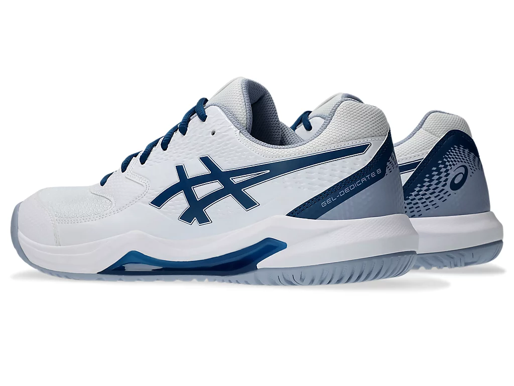 Giày ASICS Gel-Dedicate 8 'White Mako Blue' 1041A408-103 - Ảnh 4