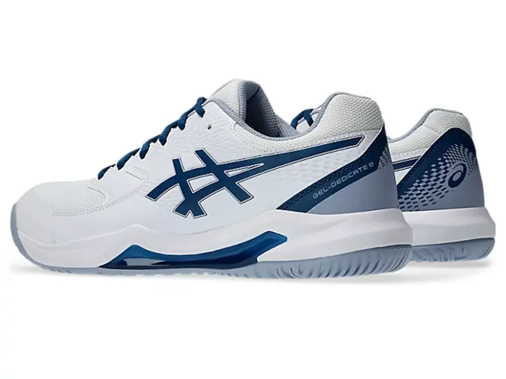 Giày Asics Gel Dedicate 8 2E Wide 'White Mako Blue' 1041A410-103 - Ảnh 4
