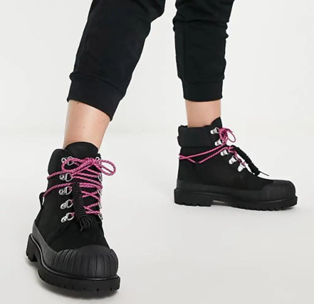 Giày Timberland Holiday Luxe Waterproof Boot ‘Black’ A2JWZW - Ảnh 3