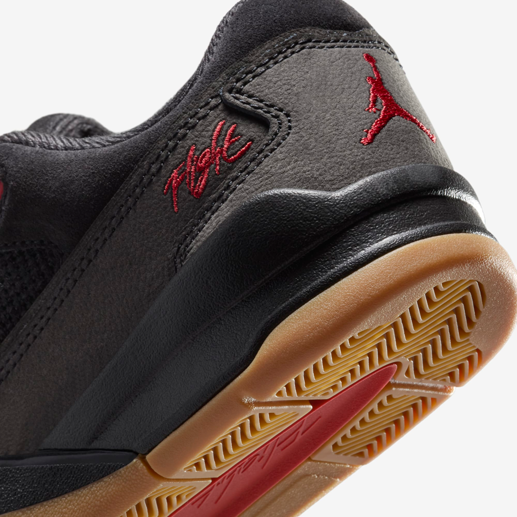 Giày Nike Air Jordan Flight Court 'Black Red Gum' HF3255-001 - Ảnh 4