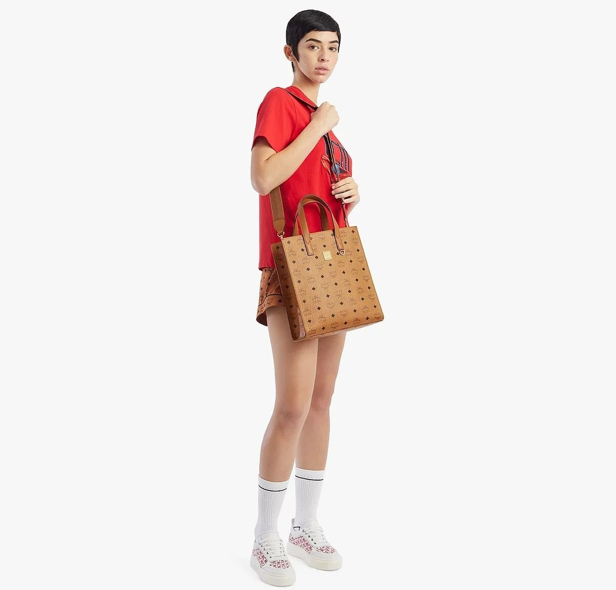 Túi MCM Aren Tote In Visetos ‘Beige’ MMTAAKC06CO001 - Ảnh 2