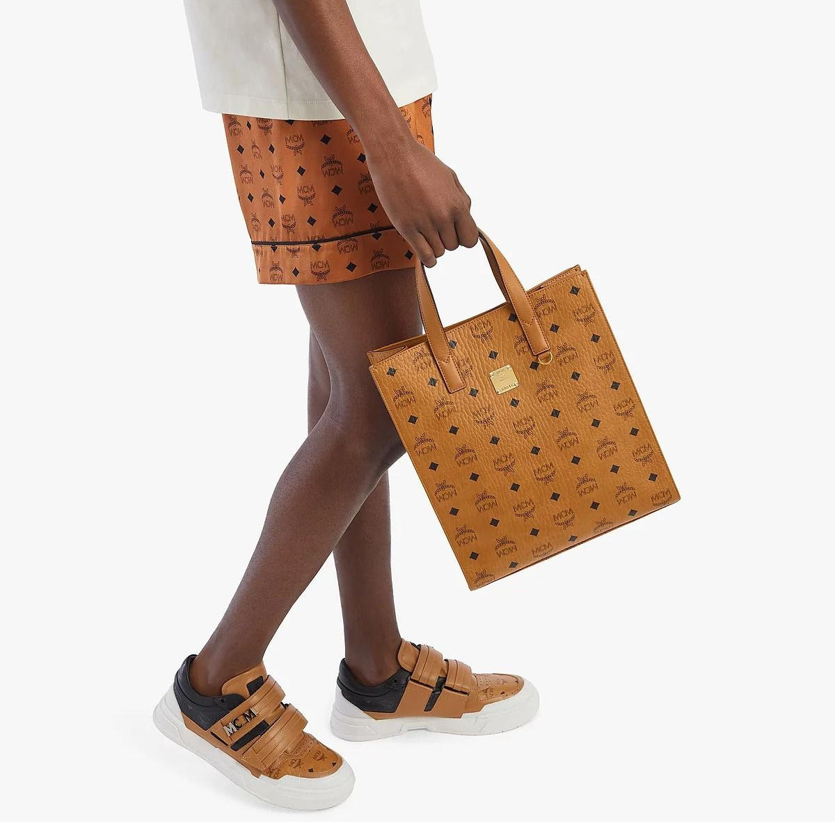 Túi MCM Aren Tote In Visetos ‘Beige’ MMTAAKC06CO001 - Ảnh 3