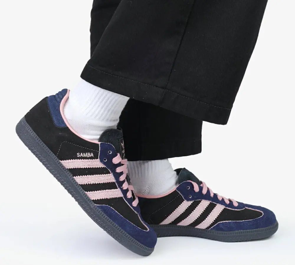 Giày Adidas Samba OG ‘Black Wonder Mauve Indigo’ JI2679 - Ảnh 4