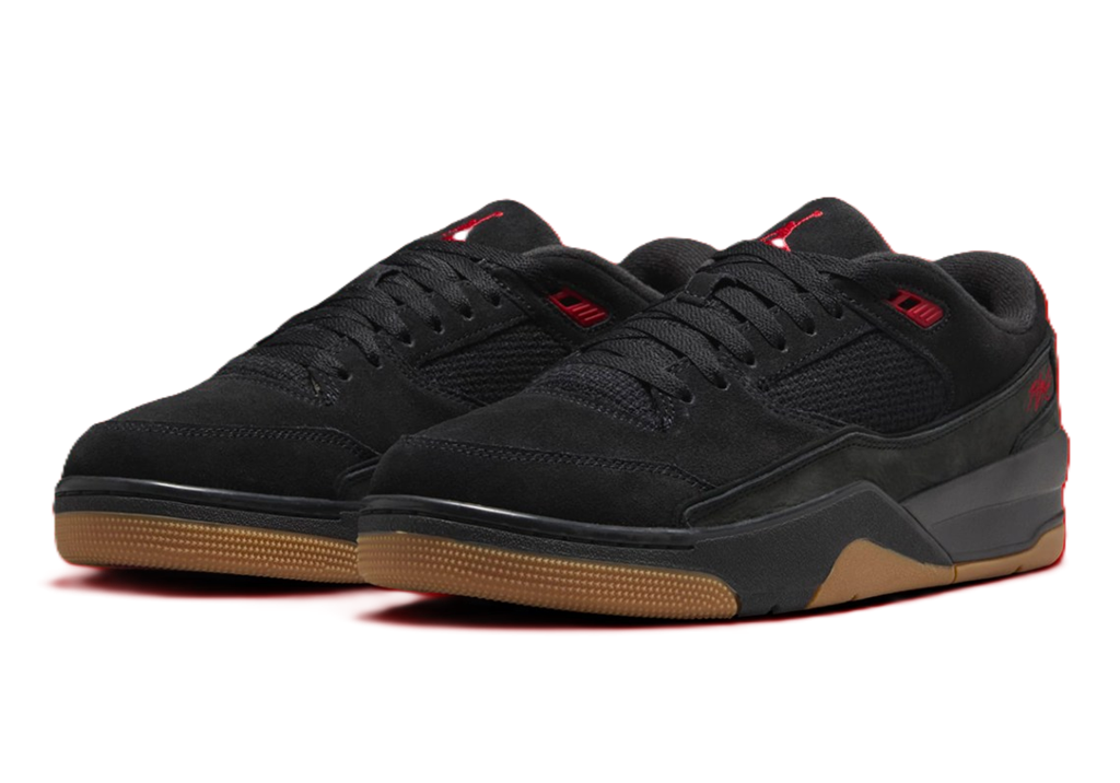 Giày Nike Air Jordan Flight Court 'Black Red Gum' HF3255-001 - Ảnh 5