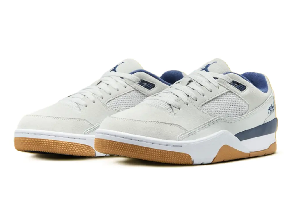 Alternative view of Giày Nike Jordan Flight Court 'Neutral Grey Midnight Navy Gum' HF3255-004
