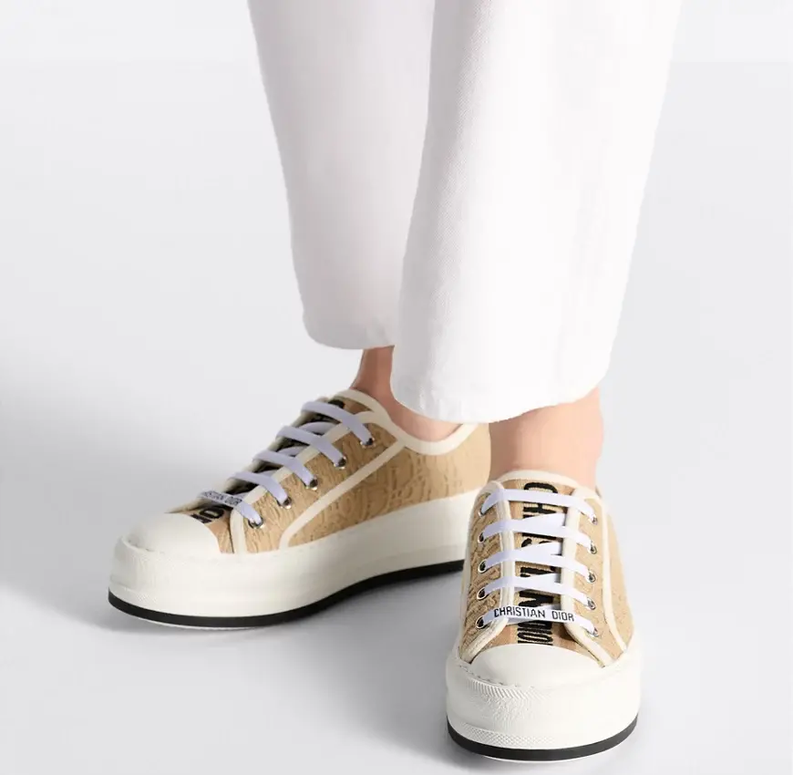 Giày Dior Walk’n’Dior Platform Natural ‘Beige’ KCK385OBF-S23J - Ảnh 2