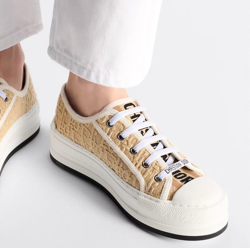 Giày Dior Walk’n’Dior Platform Natural ‘Beige’ KCK385OBF-S23J - Ảnh 4