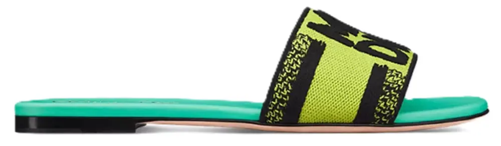 Dép Dior Dway Embroidered ‘Lime’ KCO136EZD-S52H