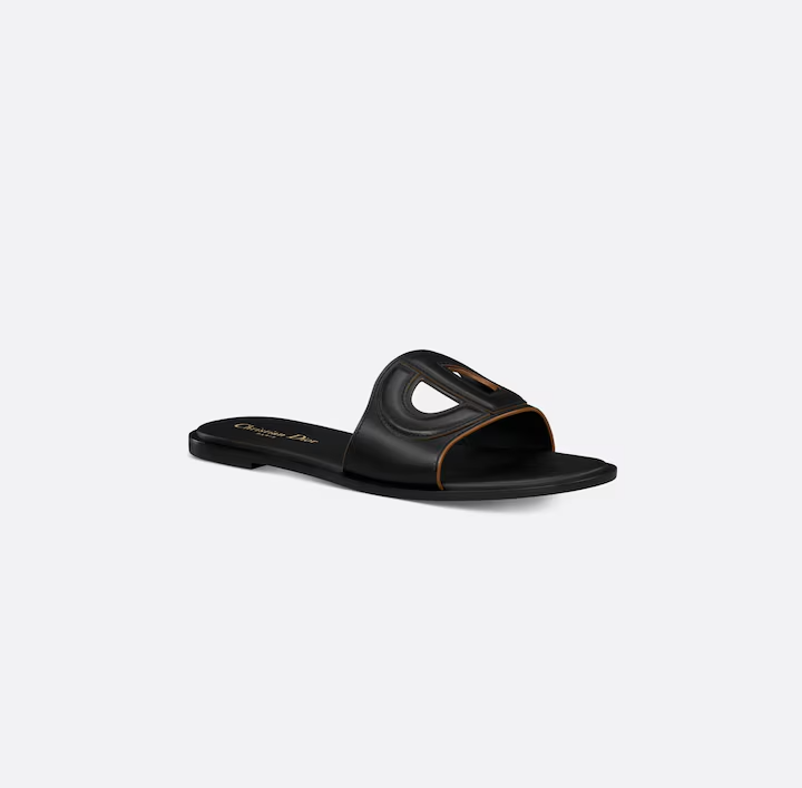 Dép Dior D-Club Slide ‘Black’ KCO049VEA-S900 - Ảnh 4