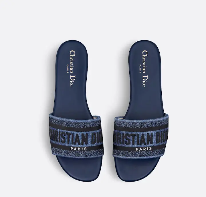 Alternative view of Dép Dior Dway Slide ‘Blue’ KCO090DNJ-S30B