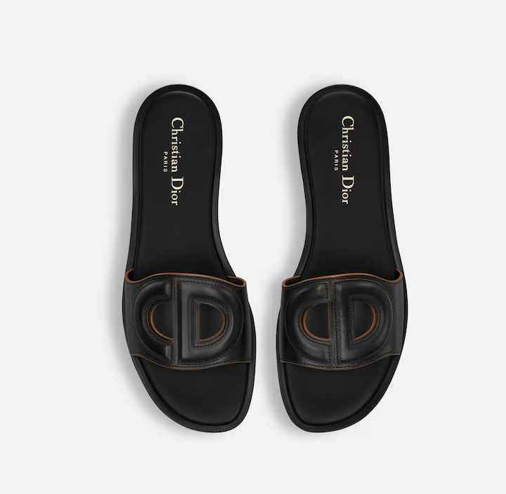 Dép Dior D-Club Slide ‘Black’ KCO049VEA-S900 - Ảnh 3