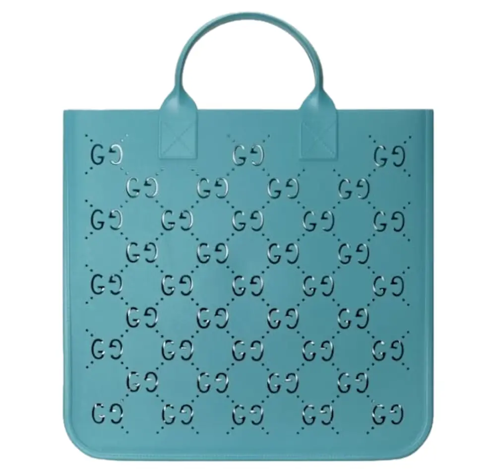 Túi Gucci GG Rubber Tote Bag ‘Blue’ 679365-JFO00-4933